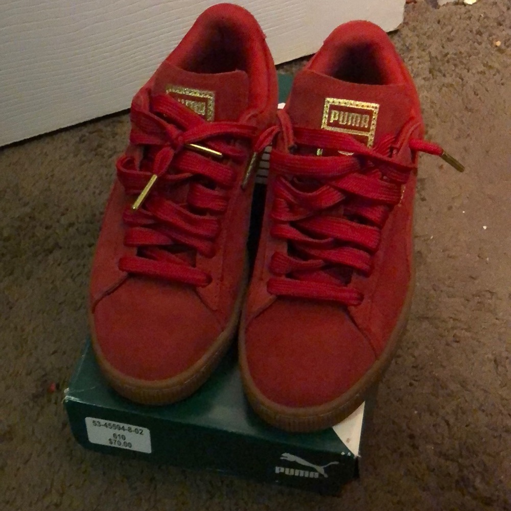 Puma suede classic cherry-gold